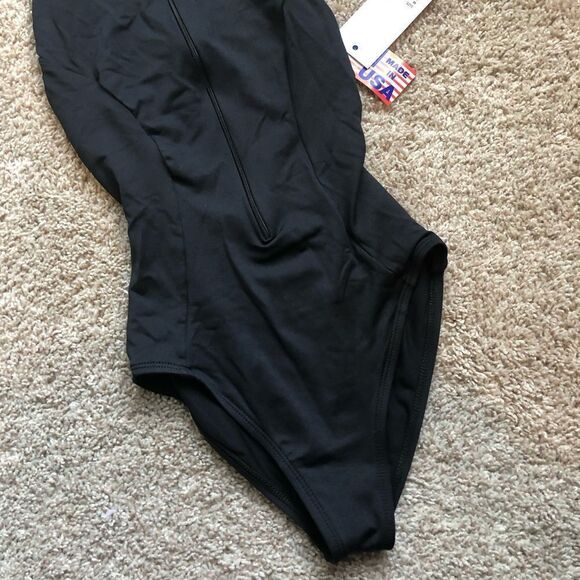 NWT High Neck Black Bodysuit - Picture 3 of 5